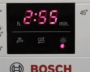 Snøfnugg på Bosch oppvaskmaskin