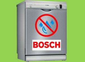 Vatten rinner inte in i Bosch diskmaskin