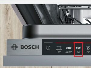 Eco-modus i en Bosch oppvaskmaskin