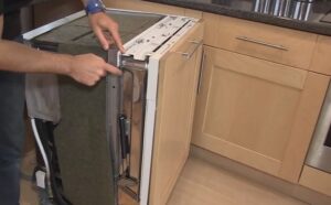 Remove the front from a Bosch dishwasher
