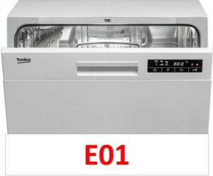 Error E01 sa isang Beko dishwasher