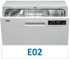 Fejl E02 på en Beko opvaskemaskine