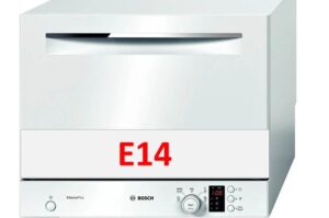 Erro E14 em uma máquina de lavar louça Bosch