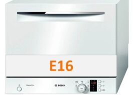 Fejl E16 på en Bosch opvaskemaskine