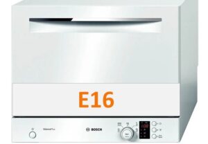 Erro E16 em uma máquina de lavar louça Bosch