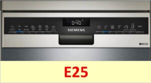 Fel E25 på en Siemens diskmaskin