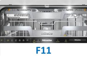 Error F11 on a Miele dishwasher