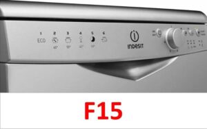 Error F15 sa isang Indesit dishwasher