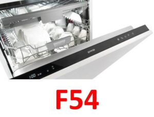 F54-es hiba a Gorenje mosogatógépen