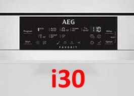 Σφάλμα i30 στο πλυντήριο πιάτων AEG