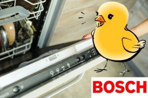 Máquina de lavar louça Bosch emite um sinal sonoro