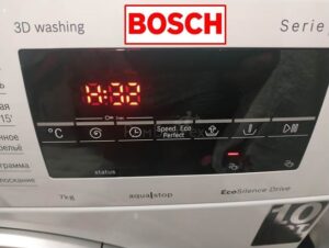 Erro H32 em uma máquina de lavar Bosch