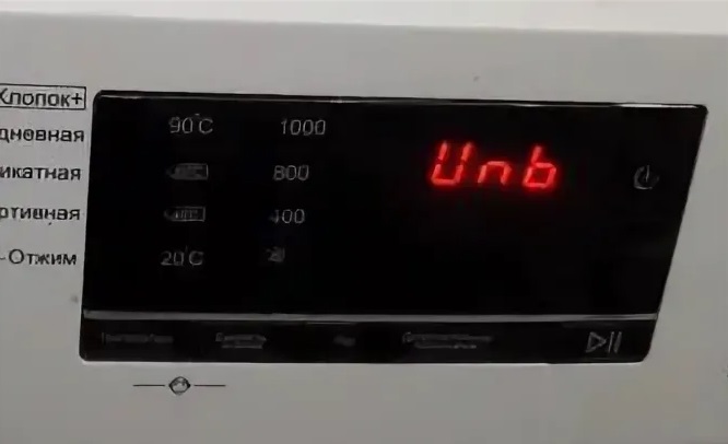 Haier çamaşır makinesinde UNB hatası