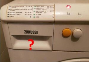 Var man lägger pulver i en Zanussi-tvättmaskin