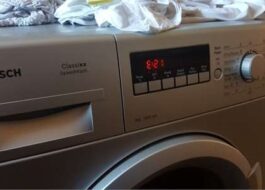 Errore E21 in una lavatrice Bosch
