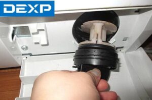Pulizia del filtro della lavatrice Dexp