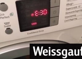 Weissgauff skalbimo mašina rodo klaidą E30