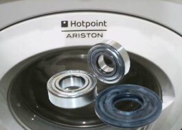 Kokie guoliai yra ant „Hotpoint-Ariston“ skalbimo mašinos?