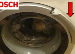 Riparazione dello sportello della lavatrice Bosch