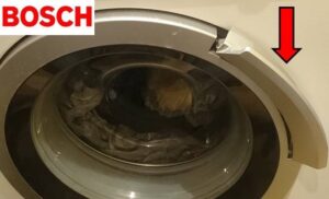 Reparación de escotilla de lavadora Bosch