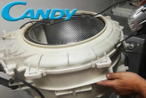 How to disassemble a non-separable drum of a Candy washing machine