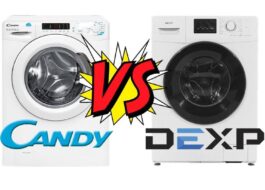 Kuri skalbimo mašina geresnė Candy ar Dexp