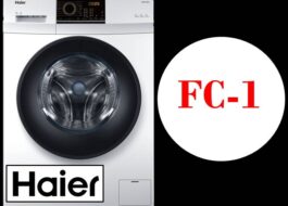 Codice errore FC1 sulla lavatrice Haier